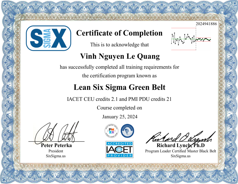 Lean-six-sigma-green belt-Vinh Nguyen